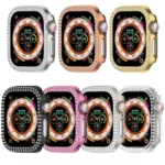 Dual-Row Diamond Plating PC Hollow Watch Case - Image 4