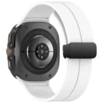 For Samsung Galaxy Watch Ultra 47mm Groove Style Folding Magnetic Buckle Silicone Watch Band - Image 8