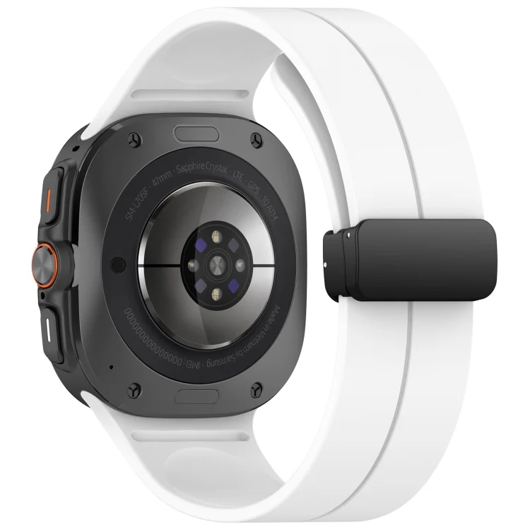 SYA002675901A_1.webp For Samsung Galaxy Watch Ultra 47mm Groove Style Folding Magnetic Buckle Silicone Watch Band - Image 8