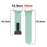 For Samsung Galaxy Watch Ultra 47mm Groove Style Folding Magnetic Buckle Silicone Watch Band - Image 5