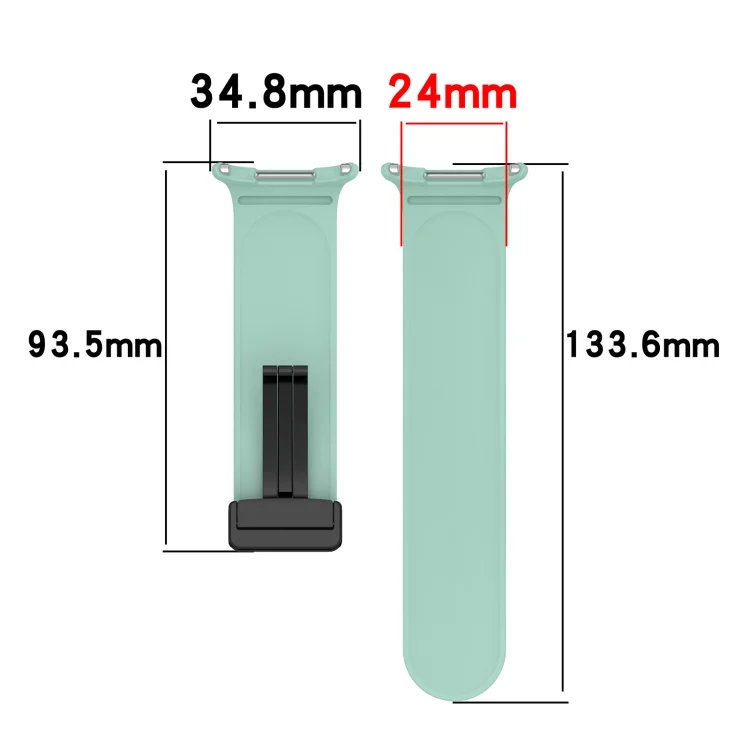 SYA0026759_B4.webp For Samsung Galaxy Watch Ultra 47mm Groove Style Folding Magnetic Buckle Silicone Watch Band - Image 5