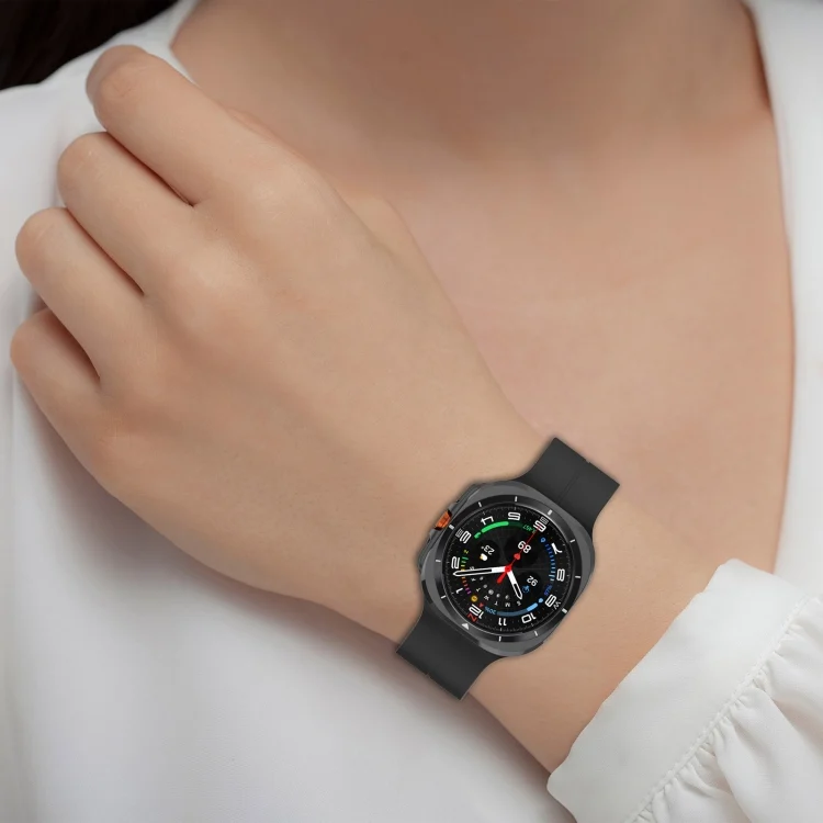 SYA0026759_B6.webp For Samsung Galaxy Watch Ultra 47mm Groove Style Folding Magnetic Buckle Silicone Watch Band - Image 7