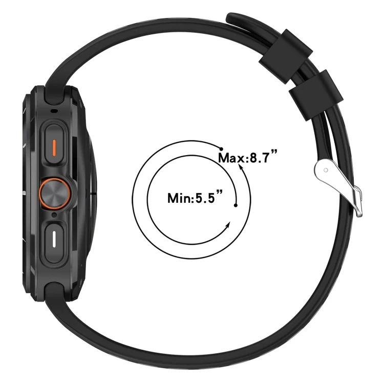 SYA0026764_B3.webp For Samsung Galaxy Watch Ultra 47mm Holes Style Metal Connector Two Color Silicone Watch Band - Image 4