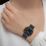For Samsung Galaxy Watch Ultra 47mm Holes Style Metal Connector Two Color Silicone Watch Band - Image 7
