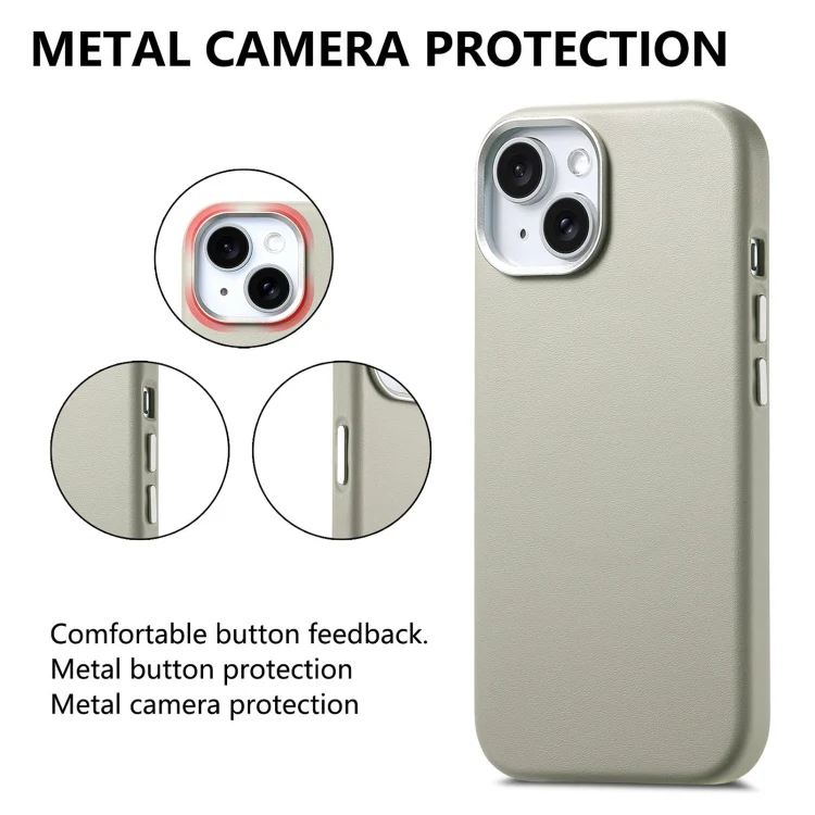 SYA002680411A_1.webp Electroplated Metal Button MagSafe Phone Case, For iPhone 14 Plus, For iPhone 14 - Image 2