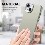 Electroplated Metal Button MagSafe Phone Case, For iPhone 14 Plus, For iPhone 14 - Image 4