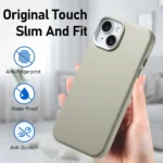 Electroplated Metal Button MagSafe Phone Case, For iPhone 14 Plus, For iPhone 14 - Image 6