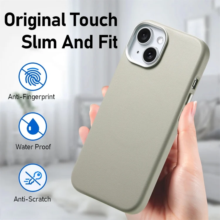SYA002680411A_5.webp Electroplated Metal Button MagSafe Phone Case, For iPhone 14 Plus, For iPhone 14 - Image 6
