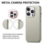 Electroplated Metal Button MagSafe Phone Case, For iPhone 13 Pro Max, For iPhone 13 Pro - Image 2