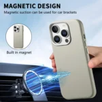 Electroplated Metal Button MagSafe Phone Case, For iPhone 13 Pro Max, For iPhone 13 Pro - Image 5