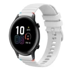 Wavy Dotted Stitched 20mm Silicone Watch Band