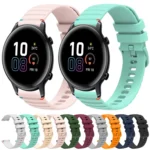 Wavy Dotted Stitched 20mm Silicone Watch Band - Image 2
