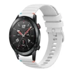 Wavy Dotted Stitched 22mm Silicone Watch Band