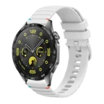 Wavy Dotted Stitched 22mm Silicone Watch Band