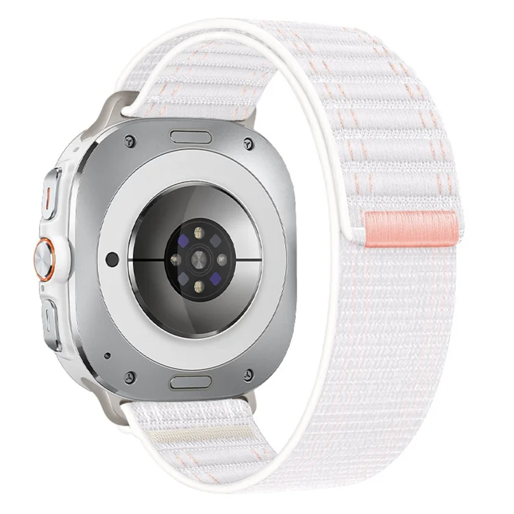 For Samsung Galaxy Watch Ultra 47mm / Ultra 2025 Sea Wave Texture Nylon Hook and Loop Fastener Watch Band