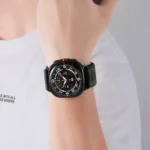 For Samsung Galaxy Watch Ultra 47mm / Ultra 2025 Sea Wave Texture Nylon Hook and Loop Fastener Watch Band - Image 5