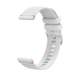 Wavy Dotted Stitched 22mm Silicone Watch Band - Image 5