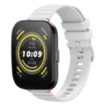 Wavy Dotted Stitched 22mm Silicone Watch Band