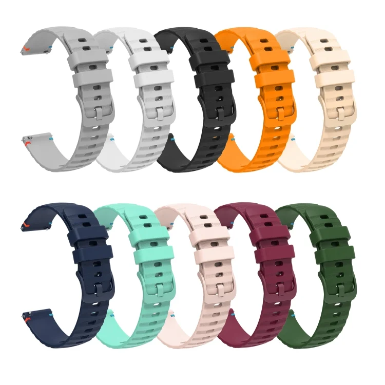 SYA0026825_B2.webp For Huawei Watch GT 4 41mm Wavy Dotted Stitched 18mm Silicone Watch Band - Image 3