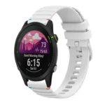 Wavy Dotted Stitched 18mm Silicone Watch Band