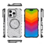 ENKAY Hat-Prince Honeycomb MagSafe Shockproof Phone Case with Large Arc Edge Film, For iPhone 15 Pro Max, For iPhone 15 Pro, For iPhone 15 Plus, For iPhone 15 - Image 3