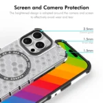 ENKAY Hat-Prince Honeycomb MagSafe Shockproof Phone Case with Large Arc Edge Film, For iPhone 15 Pro Max, For iPhone 15 Pro, For iPhone 15 Plus, For iPhone 15 - Image 5