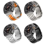 For Samsung Galaxy Watch Ultra 47mm Three Beads Titanium Alloy Metal Watch Band - Image 2