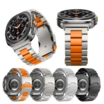 For Samsung Galaxy Watch Ultra 47mm Three Beads Titanium Alloy Metal Watch Band - Image 3