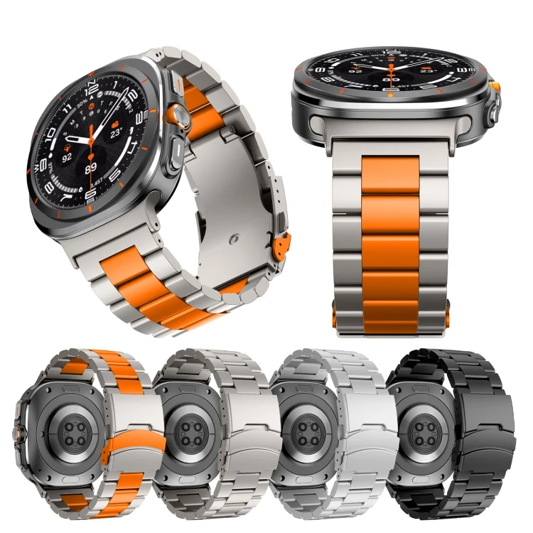SYA0026883_B2.webp For Samsung Galaxy Watch Ultra 47mm Three Beads Titanium Alloy Metal Watch Band - Image 3