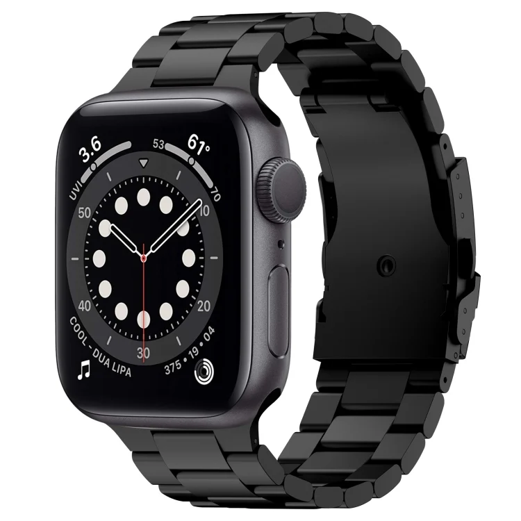 Three Beads Titanium Alloy Metal Watch Band, For Apple Watch Series 6 44mm, For Apple Watch Series 5 44mm, For Apple Watch Series 5 40mm, For Apple Watch Series 4 44mm, For Apple Watch Series 4 40mm