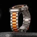 Three Beads Titanium Alloy Metal Watch Band, For Apple Watch Series 9 45mm, For Apple Watch Series 9 41mm, For Apple Watch Ultra 49mm, For Apple Watch Series 8 41mm, For Apple Watch Series 8 45mm - Image 3