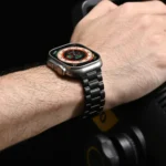 Three Beads Titanium Alloy Metal Watch Band, For Apple Watch Series 9 45mm, For Apple Watch Series 9 41mm, For Apple Watch Ultra 49mm, For Apple Watch Series 8 41mm, For Apple Watch Series 8 45mm - Image 4