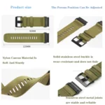 Nylon Canvas Quick Release 22mm Watch Band - Image 3