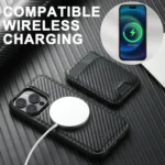 Suteni TXWH18 Carbon Fiber Texture Detachable Wallet MagSafe Phone Case, For iPhone 16 Pro Max, For iPhone 16 Pro, For iPhone 16 Plus, For iPhone 16, For iPhone 15 Pro Max, For iPhone 15 Pro... - Image 6