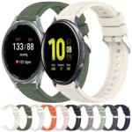 Stripe Texture Silicone 20mm Watch Band - Image 2