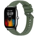 Stripe Texture 20mm Silicone Watch Band