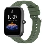 Stripe Texture 20mm Silicone Watch Band
