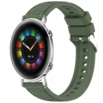 Stripe Texture 20mm Silicone Watch Band