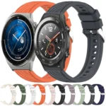 Stripe Texture 20mm Silicone Watch Band - Image 2