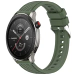 Stripe Texture 22mm Silicone Watch Band