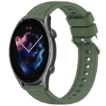 Stripe Texture 22mm Silicone Watch Band
