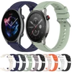 Stripe Texture 22mm Silicone Watch Band - Image 2