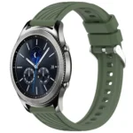 Stripe Texture 22mm Silicone Watch Band