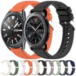 Stripe Texture 22mm Silicone Watch Band - Image 2