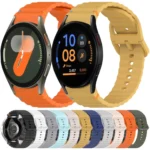 Wavy Grain Stitched Quick Release Silicone Watch Band - Image 2
