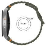Wavy Grain Stitched Quick Release Silicone Watch Band - Image 5
