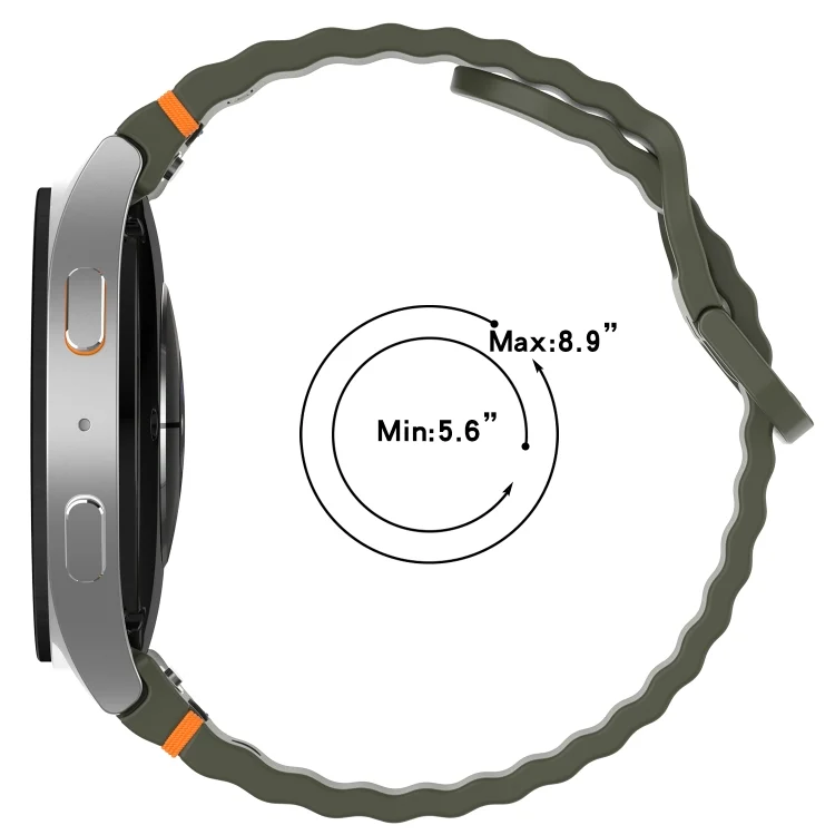 SYA0026949_B4.webp Wavy Grain Stitched Quick Release Silicone Watch Band - Image 5