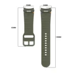 Wavy Grain Stitched Quick Release Silicone Watch Band - Image 6