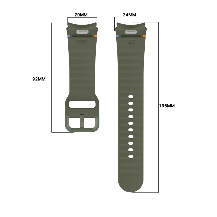 SYA0026949_B5.webp Wavy Grain Stitched Quick Release Silicone Watch Band - Image 6
