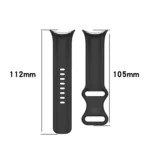 Butterfly Color Buckle Silicone Watch Band, Size: S - Image 4